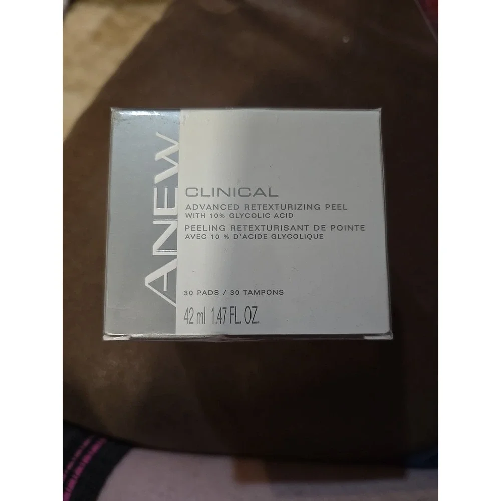Avon Anew Clinical Advanced Retexturizing Facial Peel 30 Pads NEW Sealed Box